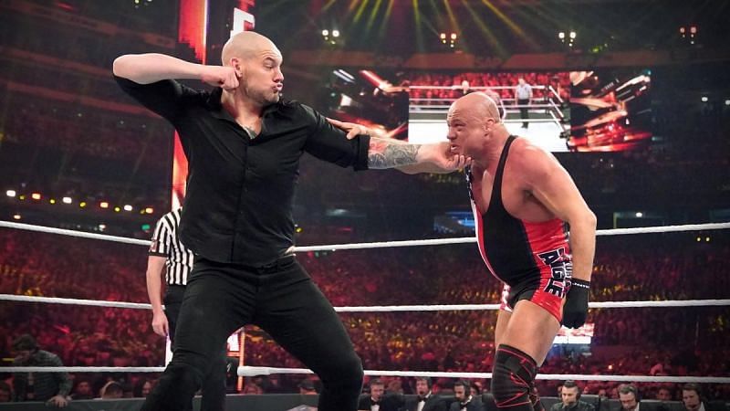 Corbin defeated Kurt Angle in the Olympian's final match at WrestleMania 35.